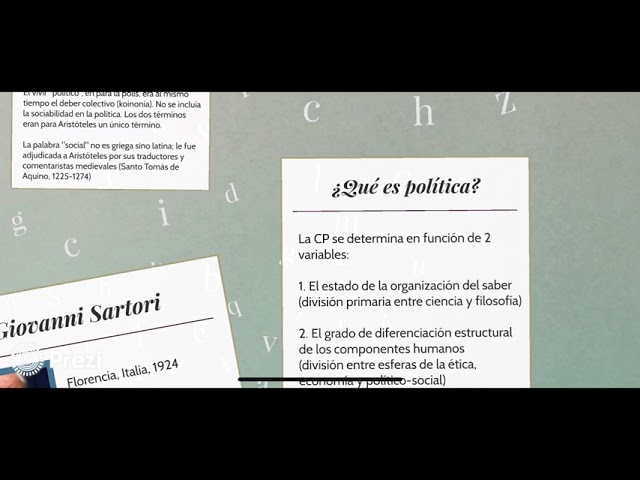 Vídeo relacionado con Elementos de teoria politica