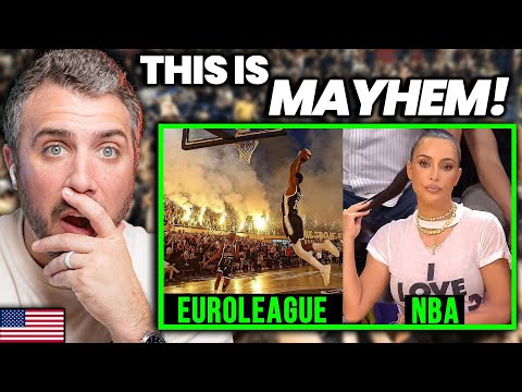 American reacts to EuroLeague for the first time!! EuroLeague Vs NBA
