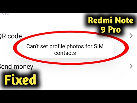 Fix Redmi Note 9 Pro Can't Set Profile Photos for Sim Contacts Problem Solved