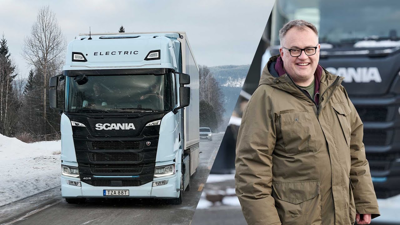 Driving an electric truck 550 km in freezing cold — video thumbnail (YouTube)