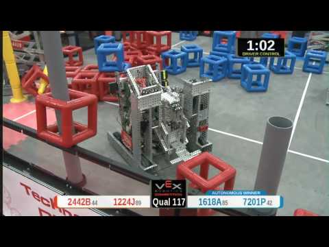 2015 VRC Tech Q117 - 2442B 1224J vs 1618A 7201P - 37 to 59 - VEX Worlds 2015 - Technology Division