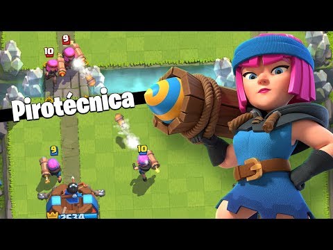 Usei a Nova Carta PIROTEÌCNICA no Clash Royale