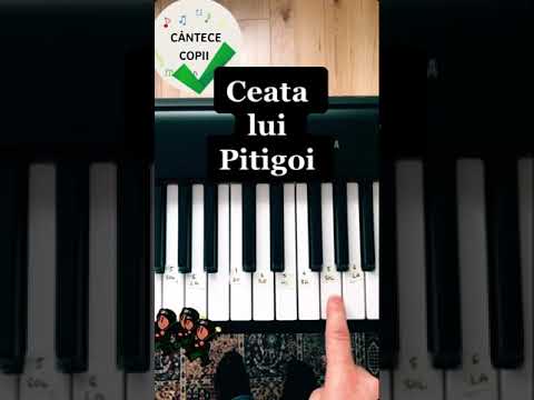 Ceata lui Pitigoi - Tutorial Pian Incepatori | il poti canta cu un singur deget 👍🏻