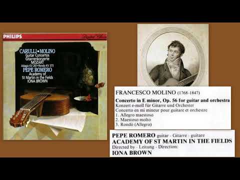 Francesco Molino: Guitar Concerto in E minor, Op.56, Pepe Romero (guitar)