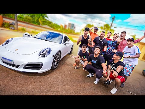 REAÇÃO DOS MEUS AMIGOS VENDO EU CHEGANDO COM PORCHE 911 CARRER🙏