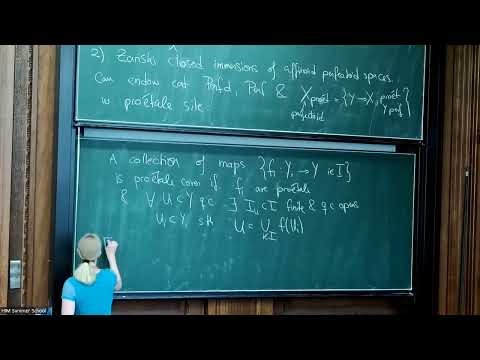 Judith Ludwig - p-adic Geometry, 2: Topologies, diamonds and the Fargues-Fontaine curve