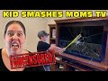 Kid Smashes Mom S 50 Inch TV With A Baseball Bat UC Version