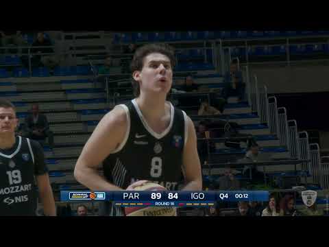 AdmiralBet ABA League 2025/26, highlights, Round 16: Partizan Mozzart Bet - Igokea m:tel (25.1.2026)