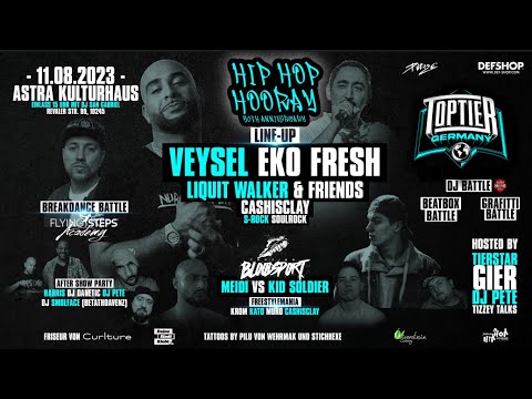 Hip Hop Hooray 50th Anniversary / Eko Fresh, Veysel, Liquit Walker, Meidi vs Kid Soldier uvm. #ttt