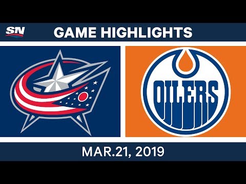 NHL Game Highlights | Blue Jackets vs. Oilers - March 21, 2019