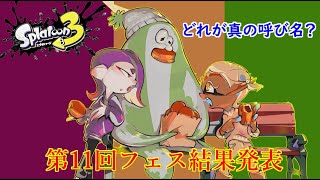 【スプラトゥーン3】第11回フェス結果発表！！誰が友達？