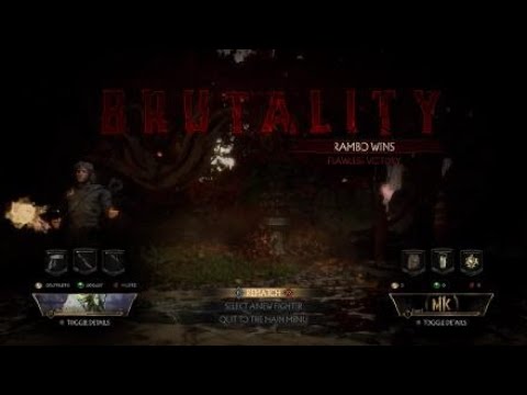 Mortal kombat 11 rambo brutality tutorial: target destroyed