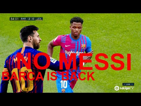 NO MESSI  - The Day Ansu Fati Became Barcelona's New King !