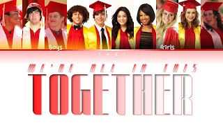 High School Musical 3 - We&#39;re All In This Together (Graduation Mix) (Color-coded lyrics w/Eng/Kor)