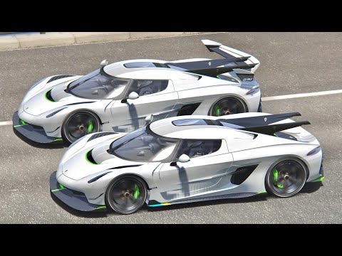 Koenigsegg Jesko Absolut vs Koenigsegg Jesko - Drag Race 20 KM