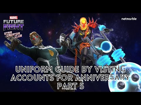 7th Year MFF Anniversary Uniform Guide by Visiting Accounts | Part 5 | Marvel Future Fight