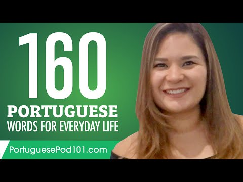 160 Portuguese Words for Everyday Life - Basic Vocabulary #8