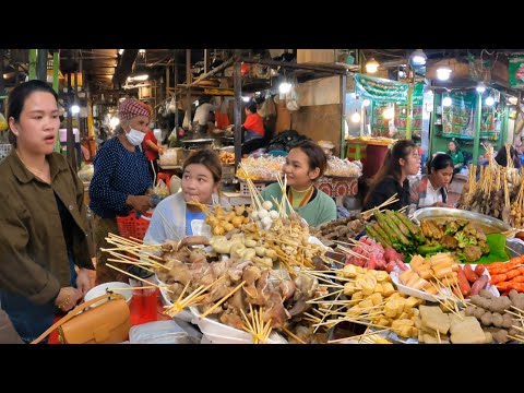 Khmer fast food, Lunch, Snacks & More food at Boeng Keng kang Market / Cambodian Street Food