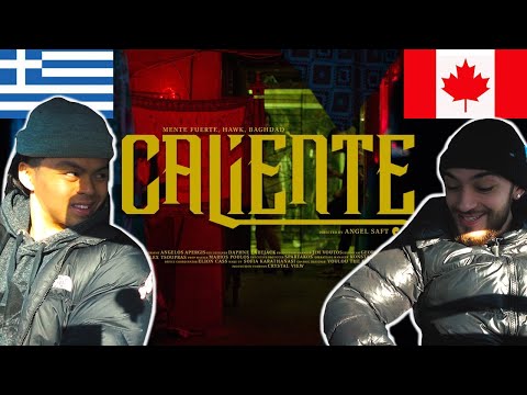 CANADIANS REACT TO GREEK MUSIC - Mente Fuerte, Hawk, Baghdad - Caliente (Official Music Video 4K)