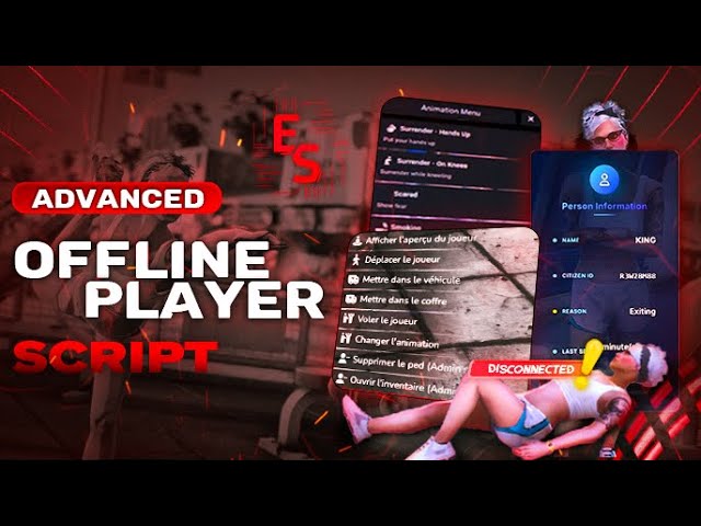 Fivem Realistic Offline Players [QBCORE/ESX/QBOX]