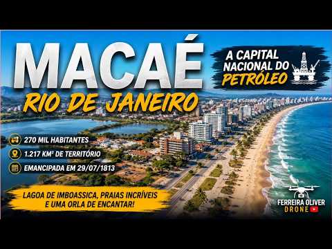 Macaé Rio de Janeiro. Um Voo de Drone Pela Cidade, Lagoa e Orla Marítima.