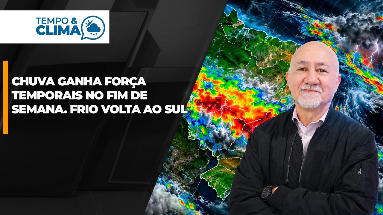 Chuva ganha força e temporais mudam o cenário do fim de semana
