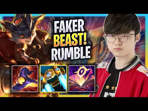 FAKER IS A BEAST WITH RUMBLE! - T1 Faker Plays Rumble MID vs Xerath! | Season 2023