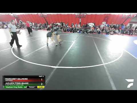 112-117 Lbs Quarterfinal - Jazleen Fong-Baake, X-Factor Elite Wrestling Vs Margaret Gillmore, Wisc