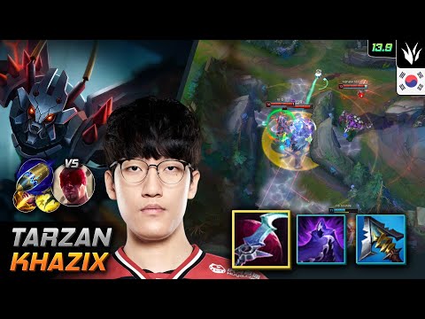Tarzan Jungle Kha'Zix Build Eclipse First Strike - Tarzan Kha'Zix Match Highlight - LOL KR 13.9