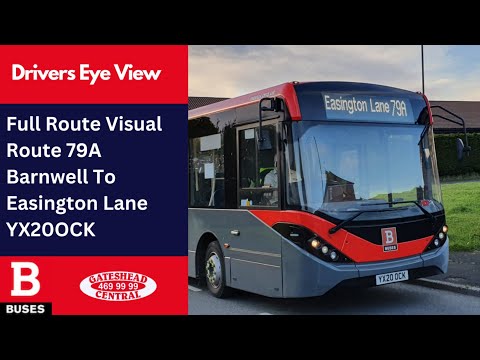 DEV: FULL ROUTE VISUAL | Nexus Bus Route 79A - Barnwell to Easington Lane | YX20OCK