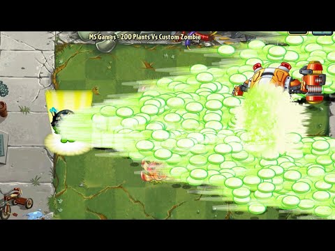 PvZ 2 Challenge - 200 Plants Max Level Vs Z Mech Zombie 300000 HP - Who will Win?