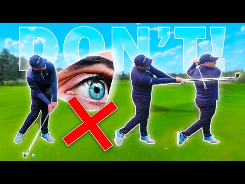 Why You SHOULDN'T Look at the Golf Ball When You Hit it! 😳 ❌