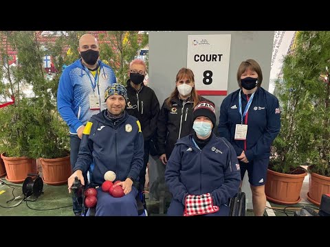 Seville 2021 World Boccia Europe - BC4 1/2 final - Artem Kolinko (UKR) vs Stephen Mcguire (ENG)