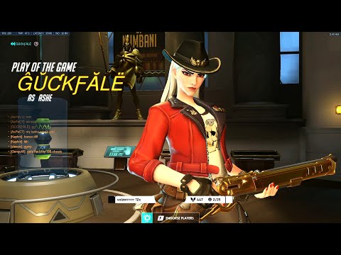 Ashe is STRONG - Gale! POTG! duo w/ Kephrii [ Overwatch Season 35 Top 500 ]