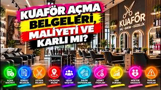 Kuaför Açmak: Maliyeti, Ustalık Belgesi, Kazancı ve Şartları