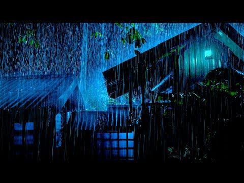 (NO ADS) Say Goodbye To Stress And Insomnia With Heavy Rain And Thunder On A Metal Roof