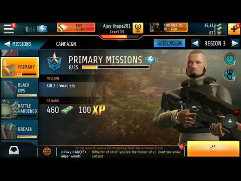 KILL SHOT BRAVO Primary Missions 9 Region 3