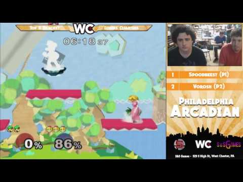 The Philadelphia Arcadian: Spoodbeest (Luigi) vs Vorosh (Peach) - Losers Quarters