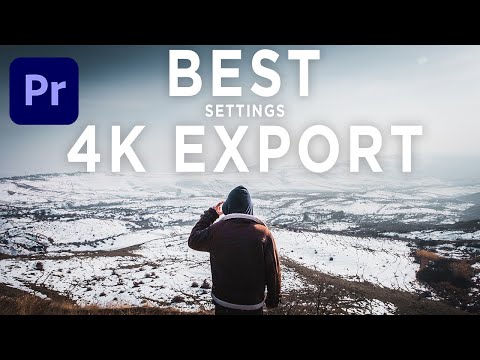 Best 4K EXPORT SETTINGS Premiere pro 2022