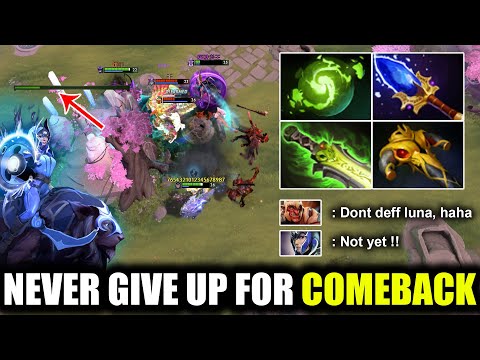 10 Mins Hold Megacreeps Then Comeback !! The Power of Eclipse | Dota 2 7.24b