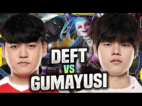 HLE DEFT VS T1 GUMAYUSI! - HLE Deft Plays Jinx ADC vs T1 Gumayusi Senna! | Season 11
