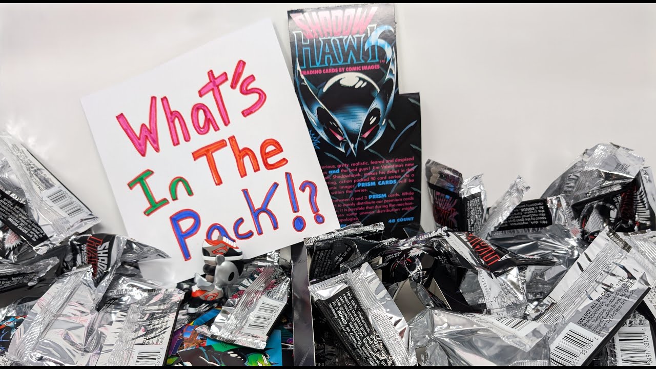 What's in the Pack?  Travel back to 1992 with us as we explore a box of ShadowHawk trading cards
