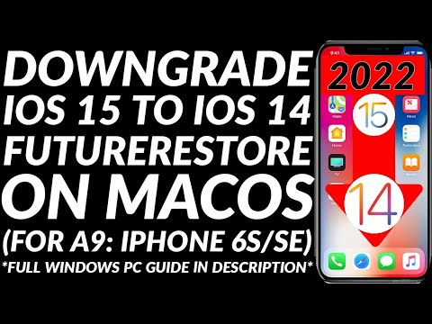 Downgrade iOS 15 to 14 unsigned with FutureRestore GUI MacOS