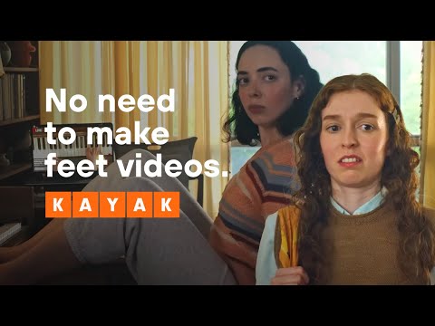 Search cheaper flights on KAYAK. No need to make feet videos.