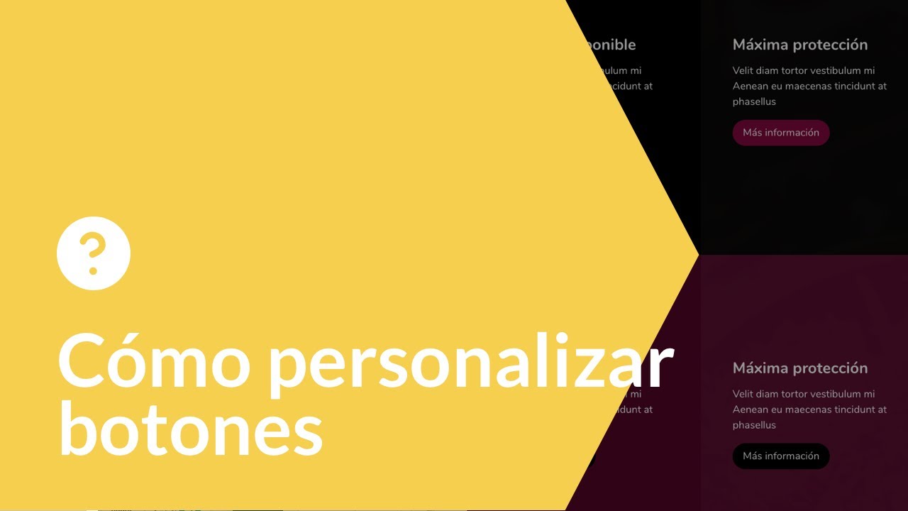 Cómo personalizar botones