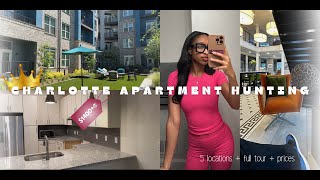 AFFORDABLE LUXURY APARTMENT HUNTING VLOG 📍CHARLOTTE NC - FULL TOUR + PRICES & LOCATIONS