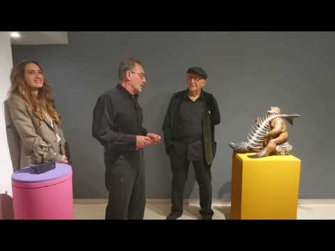 Excerpt from the opening of sculptor Giorgos Georgiadis "Mythology Upside Down"