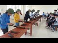 Vietnam High School Students Boys Girls Learn How To Disassemble Reassemble Military Rifles