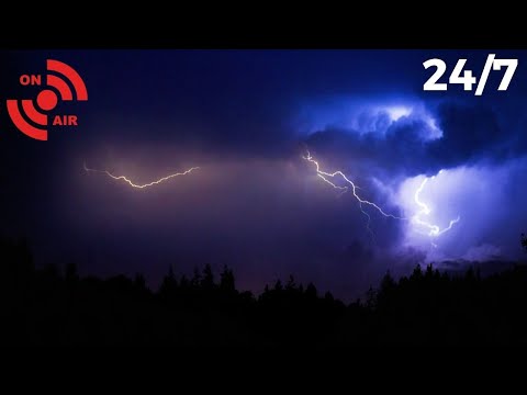 Heavy Thunderstorm Sounds for Sleeping, Relaxing, Studying: Rolling Thunder, Lightning & Rain Sounds