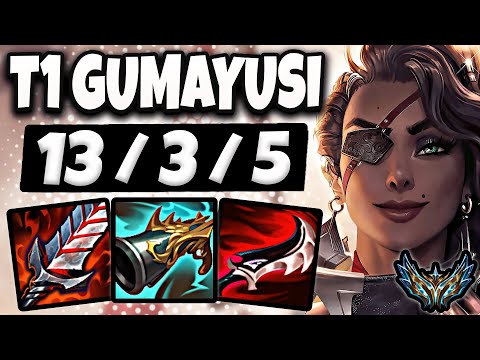 T1 Gumayusi Samira vs Xayah ADC [ Quadrakill ] Korea Challenger 13.19 ✅